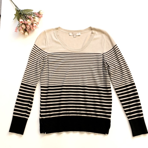 LOFT Sweaters - 💫3 for $15!💫 LOFT Cream Striped Sweater